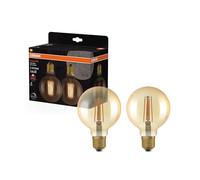 Osram Ampoule LED 1906 Édition Vintage E27 6,5 W blanc chaud 2400 K 725 lm verre doré 2-Pack