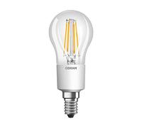 Osram Ampoule LED à Filament, Culot E14, Forme Sphérique, Blanc Chaud 2700K, 6W (équivalent 60W) Transparent