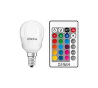 Osram Ampoule LED, Culot: E14, Blanc chaud, 2700 K, 4,50 W, équivalent à 25 W, LED Retrofit RGBW avec télécommande