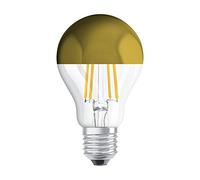 OSRAM Ampoule LED - Culot: E27, Blanc Chaud, 2700 K, 7 W, équivalent à 50 W, LED Retrofit Classic a Mirror, Forme de Poire Or