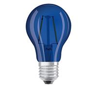 OSRAM Ampoule LED | Culot: E27 | Bleu | 3000 K | 2,50 W | équivalent à 15 W | clair | LED STAR DECO CLASSIC A