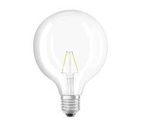 Osram Ampoule LED Filament Globe E27 2,5W (équiv. 25W) Blanc chaud 2700K 220-240V Lot de 1