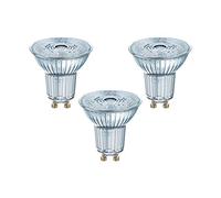 Osram Lot De 3 Ampoules Spots Led Par16 Gu10 2.6 W Équivalent A 35 W Blanc Chaud