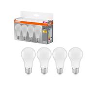 Osram Ampoule LED, Plastique, E27, 9 W, 2700K Blanc Chaud, 60W - Pack 4 units