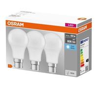 OSRAM – Ampoule LED STANDARD RAD B22 9W – Blanc froid 4000K – Pack de 3