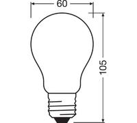 Osram Ampoule Led Standard Verre Vert Déco 4w=15 E27 Chaud