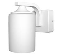 Osram Applique ENDURA Classic, blanche, E27, IP43, boîtier en aluminium, diffuseur en verre, adaptée aux espaces extérieurs, sans ampoule.