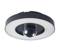OSRAM Applique extérieur SMART+ + caméra, blanc chaud 3000K, boîtier en polycarbonate de haute qualité gris foncé, haut-parleur