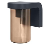 Osram Applique extérieure Amber E27, applique vintage avec boîtier en aluminium gris foncé, protection IP44, antichoc IK03, pour terrasse et balcon