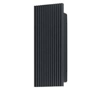 Osram Applique extérieure Gris foncé, blanc chaud, 3000 K, IP54, | ENDURA® Style Striped, Outdoor Lighting (Special), Gris foncé, 25000 h, pack de 1