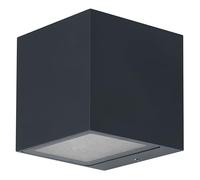 Osram Applique extérieure SMART+ Up/Down RGB & blanc chaud, contrôle WiFi, dimmable, boîtier en aluminium gris foncé, protection IP44