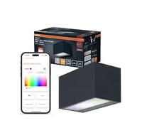 Osram Applique extérieure SMART+ Up/Down RGB & blanc chaud, large répartition de la lumière, WiFi, dimmable, boîtier en aluminium gris foncé, protection IP44