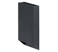Osram Applique murale extérieure gris foncé, blanc chaud, 3000 K, IP54, aluminium, 690 lm, 10 W, LED intégrée, durée de vie de 25 000 h, 220-240 V