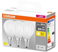 OSRAM BASE CLAS P 60 5,5 W/2700 K E14 3 pcs. - Lampes LED socle E14