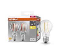Osram Base Classic A Fil 60 LED lampe avec base E27, forme de piston classique, double Unités, 6,5 W, 806lm, 2700k, lumière blanche chaude, développement à faible chaleur, longue durée de vie