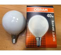 OSRAM BELLALUX MINI-GLOBE G60 SOFT WHITH E14 40W OPAL Ampoule BELLA DIMMABLE