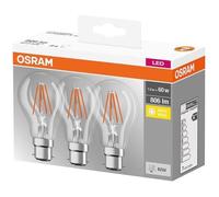 OSRAM Boite de 3 Ampoules LED standard filament 7W B22 - Blanc chaud