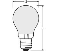 Osram Ampoule LED | Culot: E27 | Blanc froid | 4000 K | 7 W | équivalent à 60 W | dépolie | LED Retrofit CLASSIC A