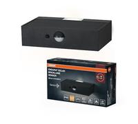 Osram Capteur ENDURA STYLE BRICKLUME, lampe solaire, 3W, 300lm, gris, gris foncé, éclairage indirect, détecteur de mouvement, capteur de lumière du jour, IP65, temp. de couleur 3000K, blanc chaud