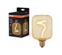 Osram carrée DECOR à filament spiralé, verre transparent doré sans plomb, | , LED Lamps, 100.00 Millimetres dia, , pack de 1