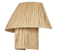 OSRAM Decor Applique murale décorative avec abat-jour en bambou, 280 mm, culot E