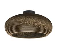 OSRAM Decor Cardboard Drop plafonnier marron en carton ondulé, léger, E27, diamè