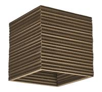 OSRAM Decor Cardboard Square plafonnier marron en carton ondulé, léger, E27, dia
