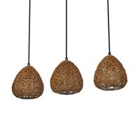OSRAM Decor Paper Drop Linear Suspension décorative avec abat-jour en papier, 3 têtes, avec culot E27, en papier/métal, IP20,