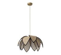 OSRAM Decor Rattan Lotus suspension 480mm E27 Marron, rotin, métal, naturel, pour salon et chambre