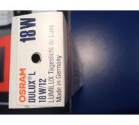OSRAM DULUX L18W/12 LUMILUX Lampe Fluocompacte 2G11 Lumière Du Jour 18W