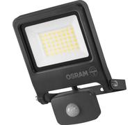 OSRAM ENDURA FLOOD PC Projecteur LED 30W avec capteur, 3000K blanc chaud, 3000 lumens, IP44 projecteur détecteur de mouvement 9m, contrôle du temps 5s-10min