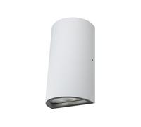 Osram ENDURA Style luminaires extérieurs LED classique avec émission de lumière haut et bas, rond, en blanc en aluminium, protection IP44, pour façades et entrées