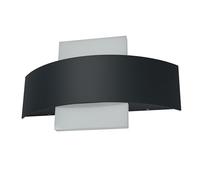 Osram ENDURA Style Shield Square luminaires extérieurs LED avec émission de lumière en haut et en bas en gris foncé en aluminium, protection IP44, pour façades/entrées