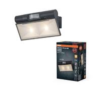 Osram ENDURA STYLE USB Applique Murale Rechargeable Haut-Bas Double, 2.1W, 180lm, 3000K, Capteur PIR, IP44, réglable, Gris Foncé