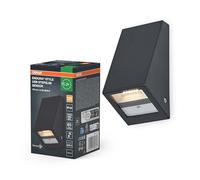 Osram ENDURA STYLE USB Applique Murale Rechargeable Murale Slim, 1.5W, 120lm, 3000K, Capteur PIR, IP44, acier inoxydable Gris Foncé