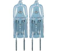 Osram Halogen-Lampe basse tension, Halostar, G4-Sockel, douille,12 Volt, 5 Watt, Blanc chaud, 2700K, Lot de 2