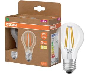 OSRAM HOMELIGHTING 4099854253508 LED CEE A (A - G) E27 forme de poire 3.8 W = 60 W blanc chaud (Ø x H) 60 mm x 60 mm à filament 2 pc(s)