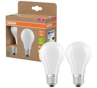 OSRAM HOMELIGHTING 4099854253775 LED CEE A (A - G) E27 forme de poire 7.2 W = 100 W blanc chaud (Ø x H) 60 mm x 60 mm à filament 2 pc(s)