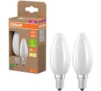 OSRAM HOMELIGHTING 4099854253805 LED CEE A (A - G) E14 forme de flamme 2.2 W = 40 W blanc chaud (Ø x H) 35 mm x 35 mm 2 pc(s)