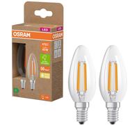 OSRAM HOMELIGHTING 4099854255472 LED CEE A (A - G) E14 forme de flamme 2.2 W = 40 W blanc chaud (Ø x H) 35 mm x 35 mm 2 pc(s)