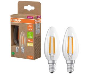 OSRAM HOMELIGHTING 4099854255472 LED CEE A (A - G) E14 forme de flamme 2.2 W = 40 W blanc chaud (Ø x H) 35 mm x 35 mm 2 pc(s)