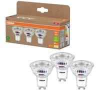 OSRAM HOMELIGHTING 4099854277900 Lampe à réflecteur LED CEE A (A - G) GU10 réflecteur 2.5 W = 50 W blanc chaud (Ø x H) 50 mm x 50 mm 3 pc(s)