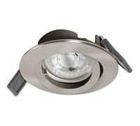 OSRAM HOMELIGHTING 4099854444548 Spotlight Recess Set Incl. Osram LED 4.3W GU10 Brushed Nickel Plafonnier LED GU10 4.30
