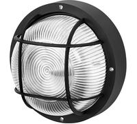 OSRAM HOMELIGHTING Bulkhead Essential Round E27 Black 4058075845626 Plafonnier, Applique E27 noir
