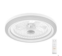 Osram Ventilateur de plafond Solano 490 mm – 43 W CCT, éclairage, télécommande – Blanc