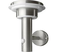 OSRAM HOMELIGHTING ENDURA Style Solar Wall Sensor Double Circle 6W Stainless Steel 4099854455384 Applique LED extérieure