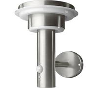 OSRAM HOMELIGHTING ENDURA Style Solar Wall Sensor Double Circle 6W Stainless Steel 4099854455384 Applique LED extérieure