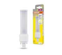 Osram Lámpara LED DULUX D 26 para casquillo G24D-3, 9 vatios, 990 lúmenes, blanco cálido (3000K), giratoria, sustituye a la lámpara Dulux convencional de 26W