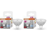 Osram Lampe à réflecteur Superstar, GU5.3-base, verre clair,Blanc froid (4000K), 345 Lumen, Remplacement de la traditionnelle 35W-Ampoules 1-Pack (Lot de 2)