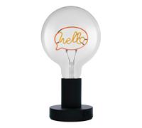 OSRAM Lampe de table LED 1906 Letter, lettrage Hello, néon, 1,2 W, E27, noir, b
